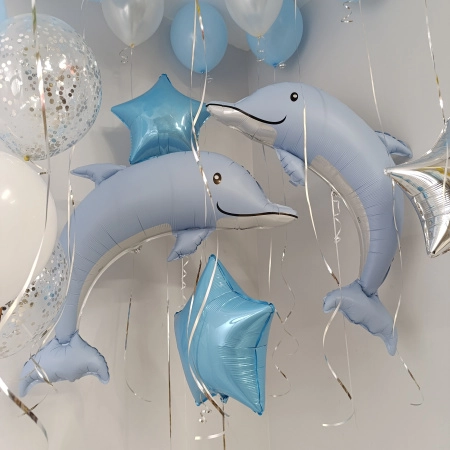 Набор шаров "Милые дельфины"